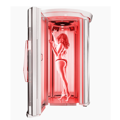 Hotsale Verticale Solarium Stand Up Letto abbronzante Indoor Letto solare Macchina Down Home Letto abbronzante Booth Letto abbronzante Macchina Solarium Letto solare per abbronzamento della pelle